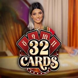 32 Cards slot logo by Ezugi at Vulkan Vegas Casino