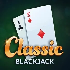 Classic Blackjack online game logo by Red Tiger Gaming on vulkancasino.org.pl