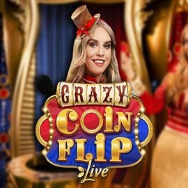 Crazy Coin Flip casino game by Evolution – featured logo at Vulkan Vegas Casino